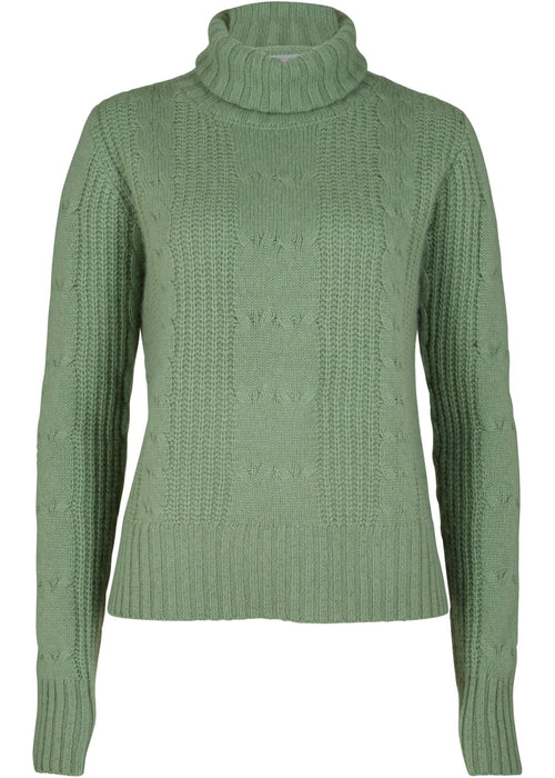 Volnen pulover z deležem kašmira po Good Cashmere Standard®-u in kitastim vzorcem