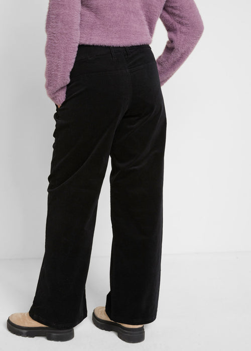Nosečniške culotte hlače iz stretch žameta