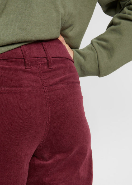 Nosečniške culotte hlače iz stretch žameta