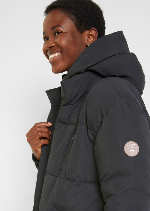 Ohlapna zimska jakna s kapuco iz recikliranega poliestra