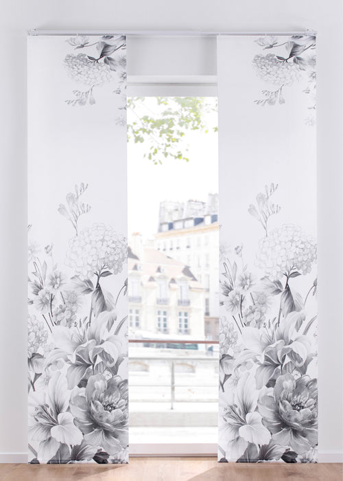 Panelna zavesa za zaščito pred pogledi s cvetličnim motivom (1 kos)