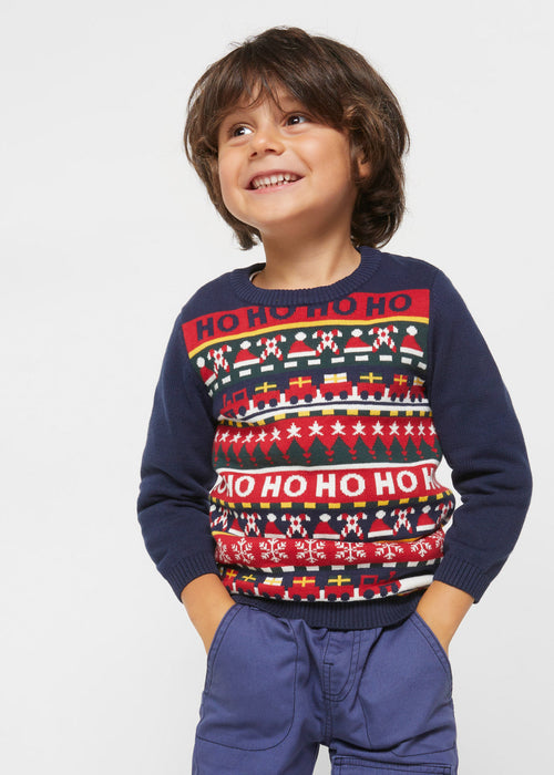 Otroški pleten pulover z norveškim vzorcem