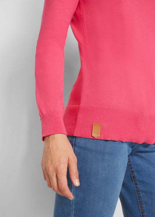 Fino pleten pulover s širokim ovratnikom