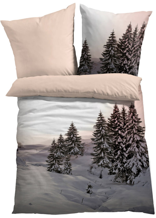 Obojestranska posteljnina z motivom zimske pokrajine