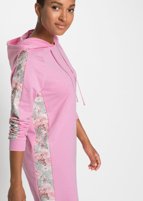 Obleka iz trikoja s cvetličnim vzorcem
