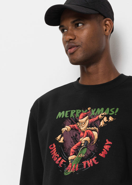 Moška majica iz trikoja z božičnim motivom in recikliranim poliestrom v udobnem kroju