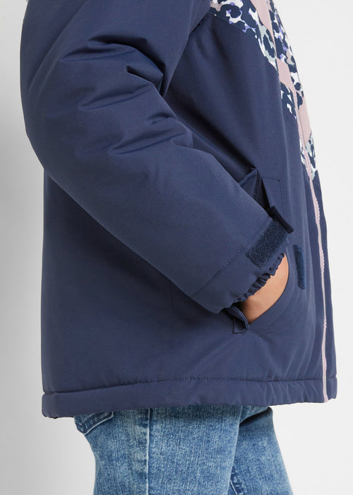 Dekliška smučarska jakna iz vodoodpornega in za veter neprepustnega materiala