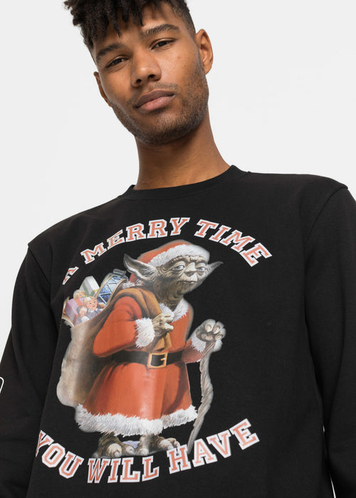 Vojna zvezd moška majica iz trikoja z božičnim motivom v udobnem kroju