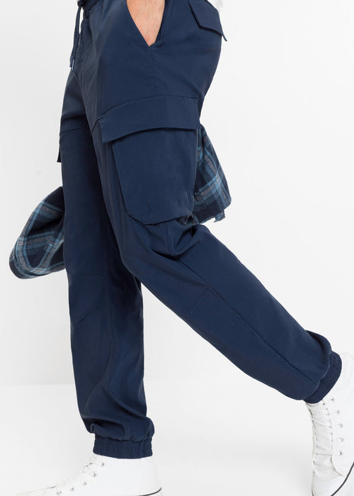 Stretch udobne hlače s cargo žepi