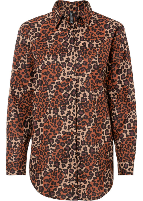 Dolga srajca z leopardjim potiskom