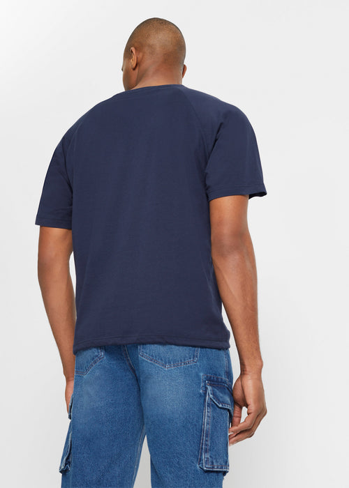 T-Shirt majica z vrvico na spodnjem robu v udobnem kroju