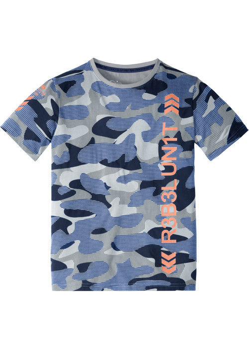 Fantovska T-Shirt s kamuflažnim potiskom z ekološkim bombažem