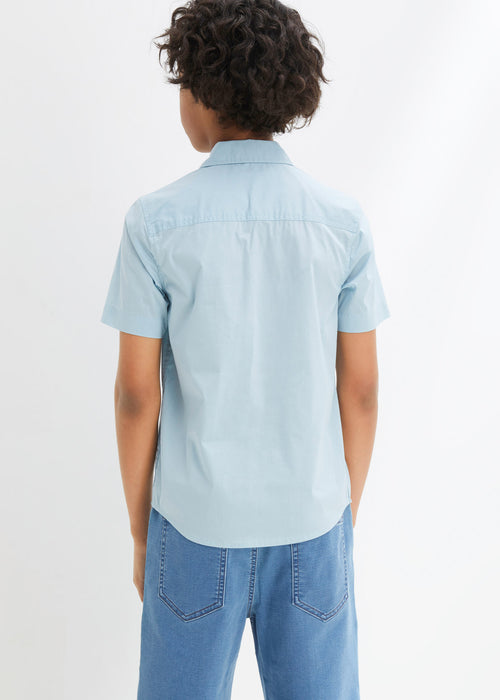 Fantovska stretch srajca s kratkimi rokavi v ozkem kroju