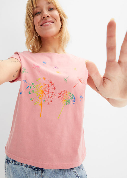T-Shirt s cvetličnim potiskom