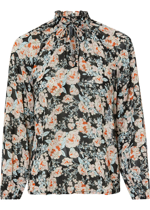 Bluza iz šifona s cvetličnim vzorcem