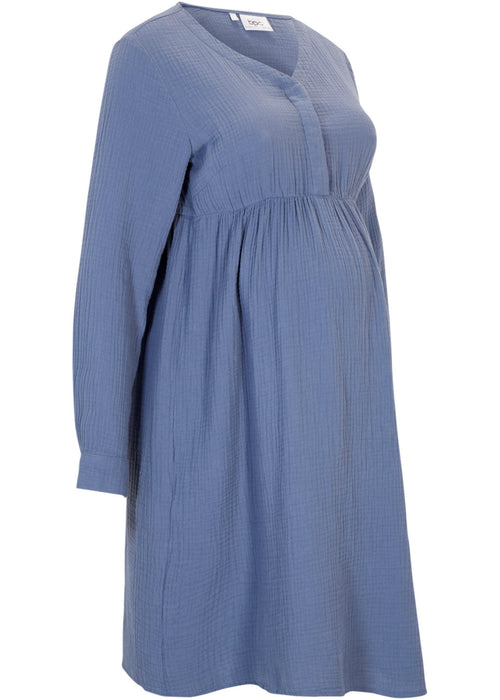 Obleka za nosečnost in dojenje iz muslina