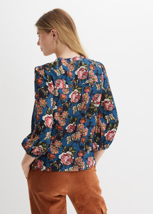 Bluza s cvetličnim potiskom