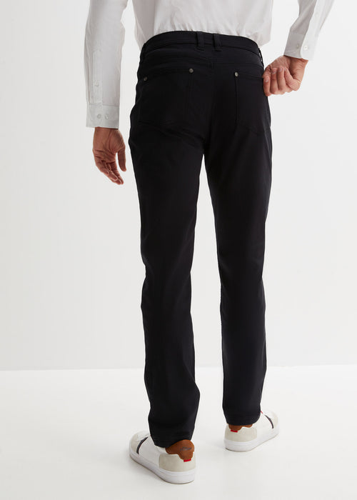 Klasične stretch hlače v ravnem kroju iz ekološkega bombaža iz kolekcije Premium