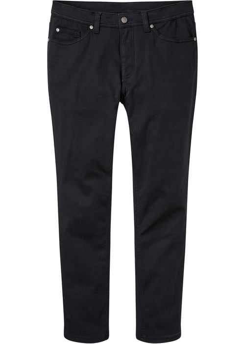 Klasične stretch hlače v ravnem kroju iz ekološkega bombaža iz kolekcije Premium
