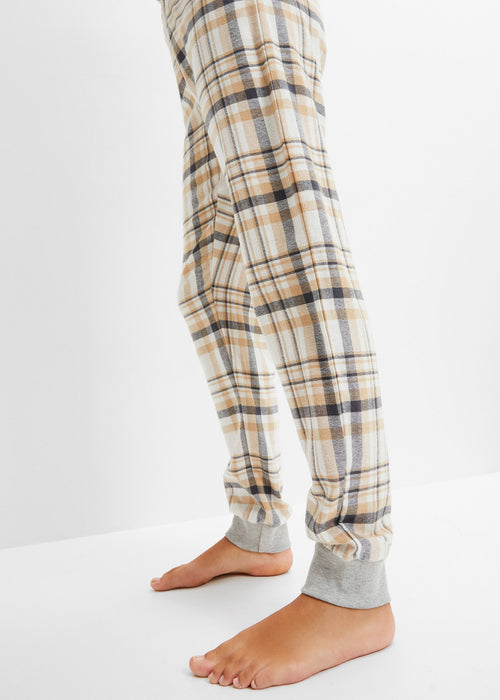 Pižama s hlačami iz flanele