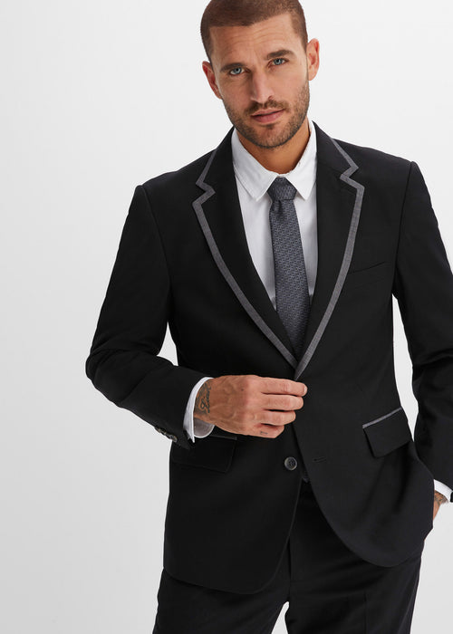 3-delna obleka: suknjič, hlače kravata v ozkem kroju