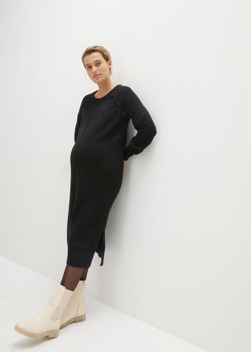 Pletena obleka za nosečnost in dojenje