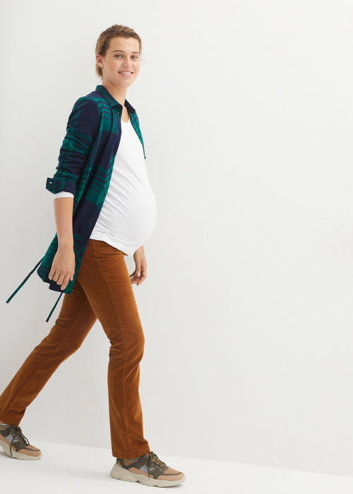 Bluza za nosečnost in dojenje iz flanele