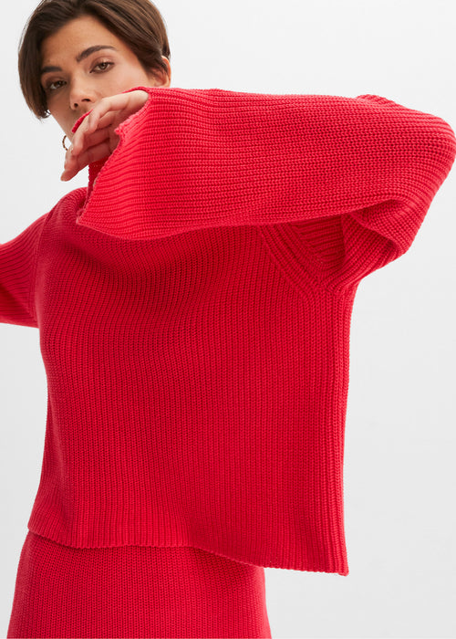 Kratek pleten pulover s puli ovratnikom