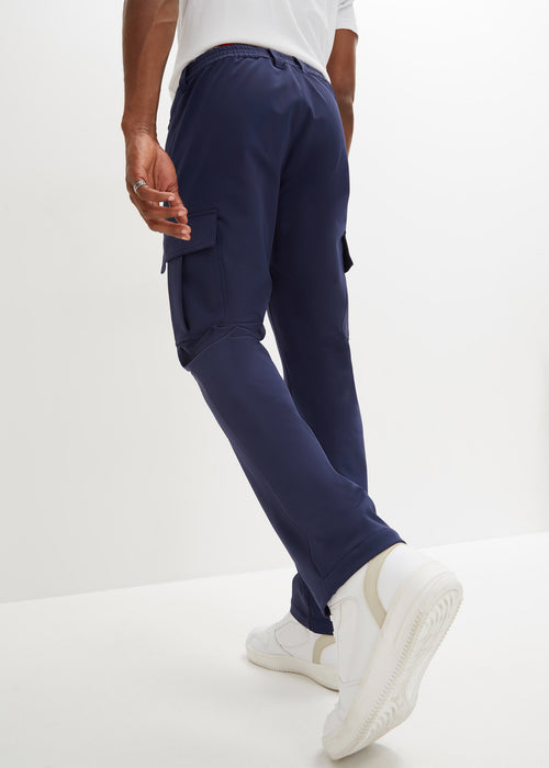 Klasične funkcijske hlače z udobnim pasom iz v 4 smeri raztegljivega stretcha