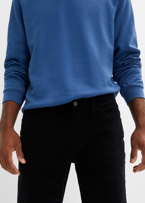 Klasične zimske hlače iz žameta v ravnem kroju