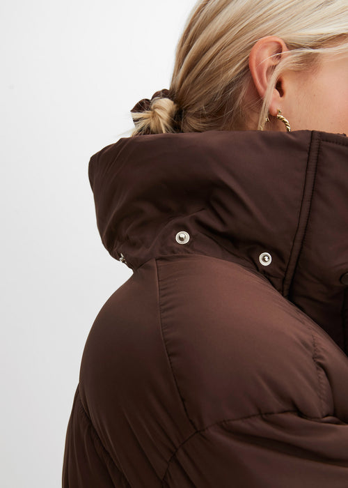 Vatirana prešita jakna iz recikliranega poliestra s snemljivo kapuco