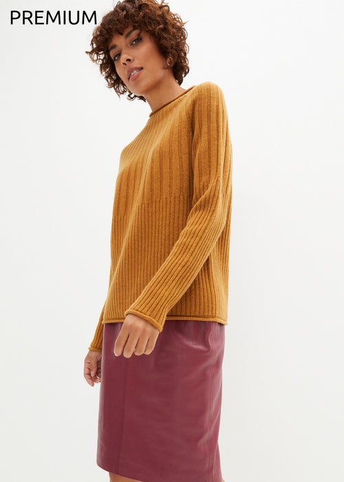 Volnen pulover z deležem kašmira po Good Cashmere Standard®-u