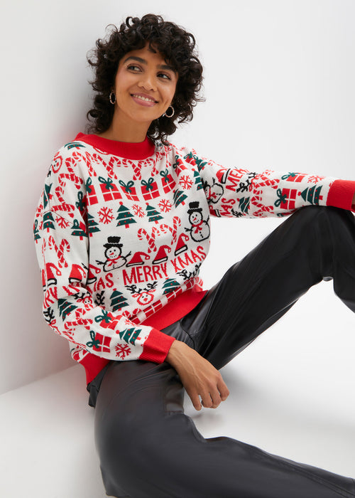 Božični pleten pulover