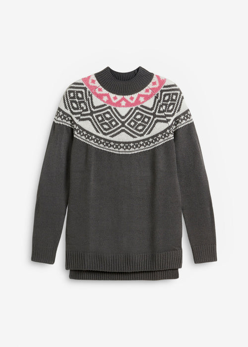 Norveški pulover s stranskimi razporki