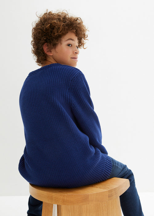 Bombažni pleten pulover za otroke