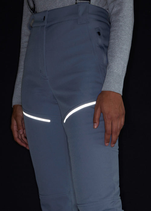 Vodoodporne funkcijske hlače iz softshella s stretchem v ravnem kroju