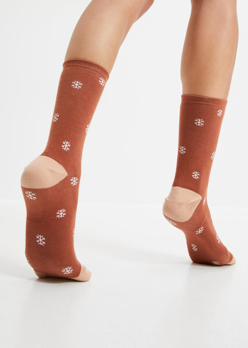 Božične nogavice z ekološkim bombažem (5 parov)