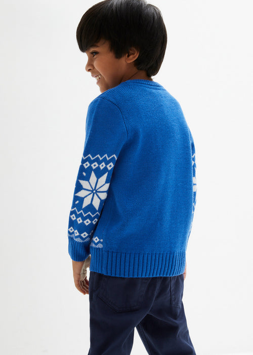 Fantovski pleten pulover iz bombaža