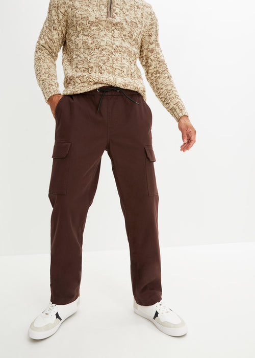 Tople stretch udobne hlače v klasičnem ravnem kroju