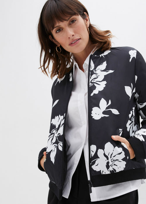 Obojestranska jakna s cvetličnim potiskom
