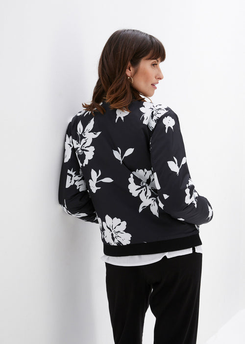 Obojestranska jakna s cvetličnim potiskom