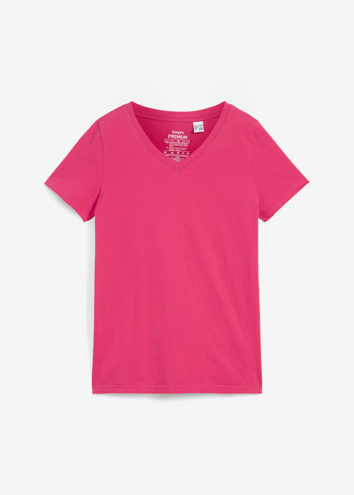 T-Shirt majica z V-izrezom ter brez šivov iz kolekcije Essential