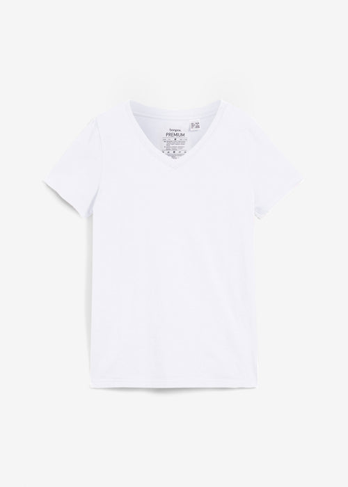 T-Shirt majica z V-izrezom ter brez šivov iz kolekcije Essential