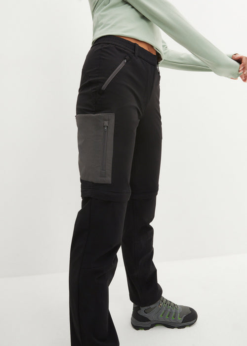 Funkcijske hlače s snemljivimi hlačnicami v ravnem kroju