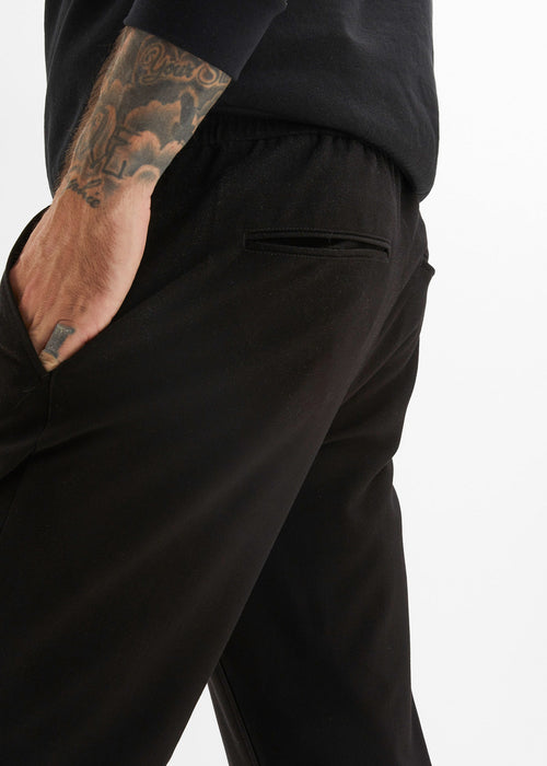 Klasične chino stretch hlače brez zapenjanja v ravnem kroju