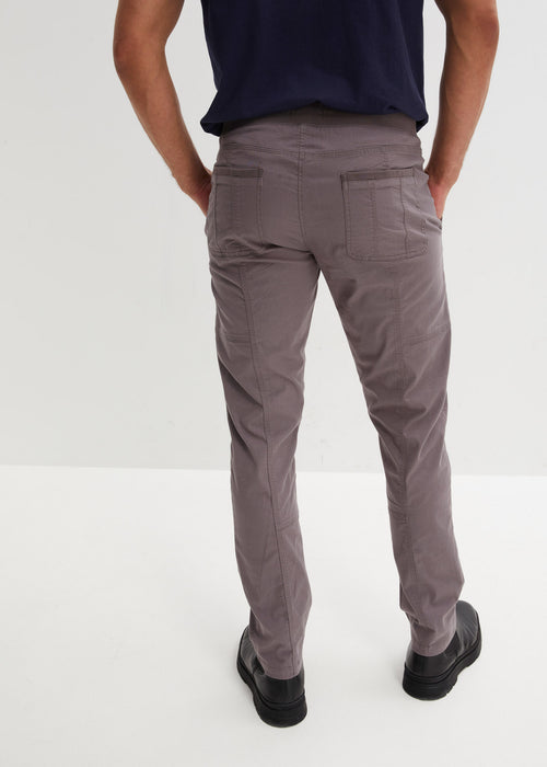 Klasične stretch hlače brez zapenjanja v ravnem kroju