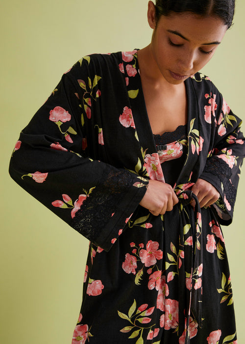 Kimono kopalni plašč iz trikoja